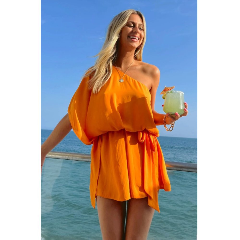 Show Me Your Mumu Trish Dress Tangerine